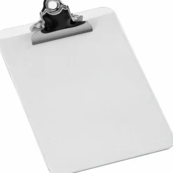 Sparco Plastic Clipboard, 6" x 9", Clear