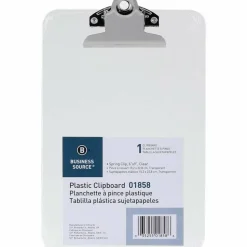Sparco Plastic Clipboard, 6" x 9", Clear