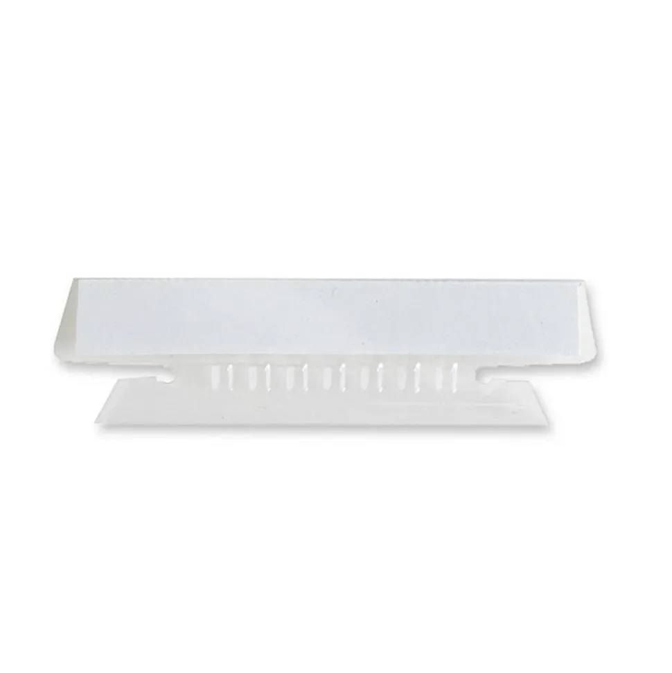 Sparco Plastic Tabs, 3-1/2", Clear, Pack of 25