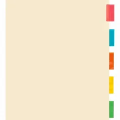 Sparco Ring Binder Pocket Tab Dividers, 8 1/2