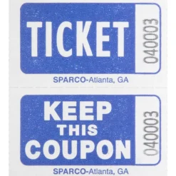 Sparco Roll Tickets - Blue - 2000/Roll