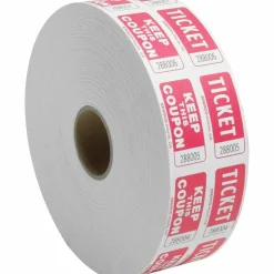 Sparco Roll Tickets - Red - 2000/Roll