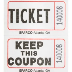 Sparco Roll Tickets - White - 2000/Roll