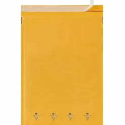 Sparco Size 6 Bubble Cushioned Mailers - Bubble - #6 - 12 1/2" Width x 19" Length - Self-sealing - Kraft - Kraft - 50 / Carton