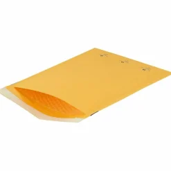 Sparco Size 4 Bubble Cushioned Mailers - Bubble - #4 - 9 1/2" Width x 14 1/5" Length - Self-sealing - Kraft - Kraft - 100 / Carton