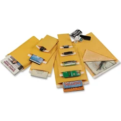 Sparco Size 0 Bubble Cushioned Mailers - Bubble - #0 - 6" Width x 10" Length - Self-sealing - Kraft - Kraft - 200 / Carton