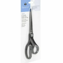 Sparco Straight Scissors w/Rubber Grip Handle
