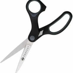 Sparco Straight Scissors w/Rubber Grip Handle