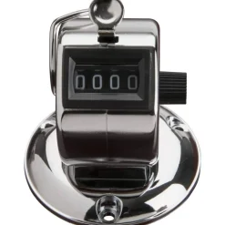 Sparco Tally Counters - 4 Digit - Finger Ring - Desktop - Chrome Plated Steel - Silver