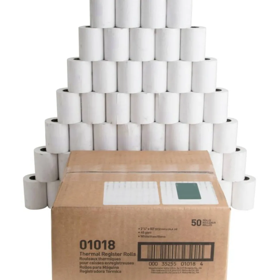 Sparco Thermal Paper, 2.25" x 80', White, Pack Of 50