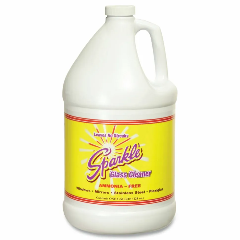 Sparkle Glass Cleaner, 1gal Bottle Refill, 4/Carton