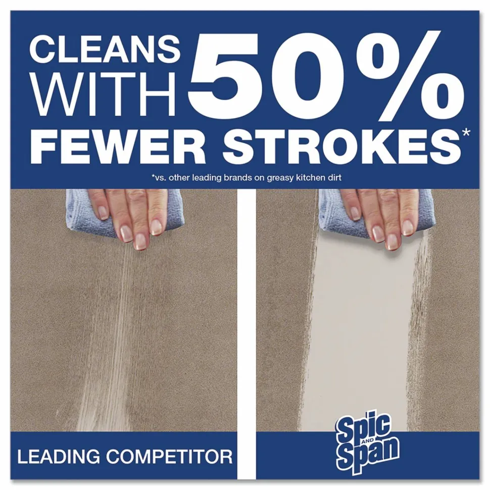Spic and Span Disinfecting All-Purpose Spray and Glass Cleaner, Fresh Scent, Concentrated, 1 gal, 2/Carton