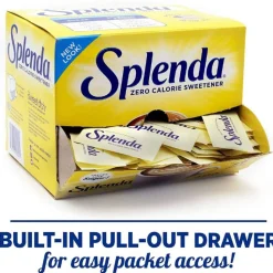 Splenda Single-serve Sweetener Packets - Packet - 0.035 oz (1 g) - Artificial Sweetener - 6/Carton - 400 Per Box