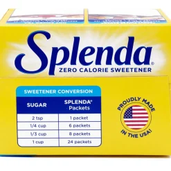 Splenda Single-serve Sweetener Packets - Packet - 0.035 oz (1 g) - Artificial Sweetener - 6/Carton - 400 Per Box