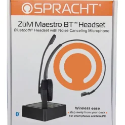 Spracht ZUM Maestro BT Wireless Over-Ear Headset, Black, 4726207