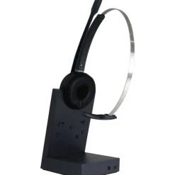 SprachtZUM Maestro Wireless DECT 6.0 Monoaural Over-the-Head USB Headset, Black