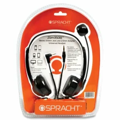 Spracht ZuM ZuM350B Binaural Over The Head Headset, Black