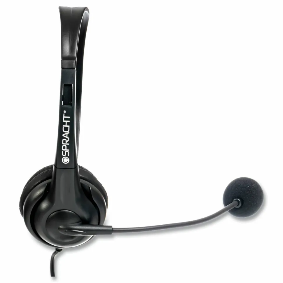 Spracht ZuM ZuM350M Monaural Over The Head Headset, Black