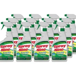 Spray Nine Heavy-Duty Cleaner/Degreaser w/Disinfectant - Spray - 22 fl oz (0.7 quart) - Bottle - 12 / Carton - Clear