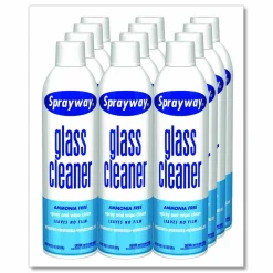 Sprayway Glass Cleaner, 19 oz Aerosol Spray, 12/Carton