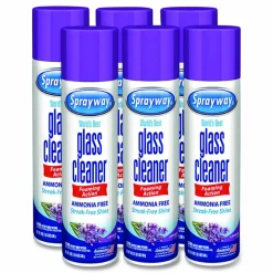 Sprayway Glass Cleaner, 19 oz Aerosol Spray, 6/Carton
