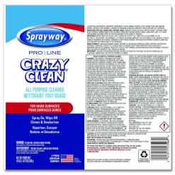 Sprayway PRO LINE Crazy Clean, Unscented, 19 oz Aerosol Spray, 12/Carton