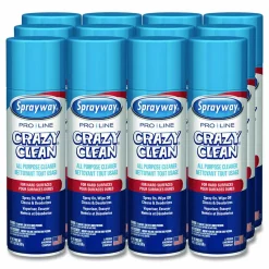 Sprayway PRO LINE Crazy Clean, Unscented, 19 oz Aerosol Spray, 12/Carton
