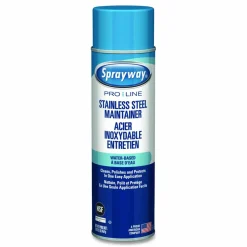 Sprayway PRO LINE Stainless Steel Maintainer, 16 oz Aerosol Spray, 12/Carton