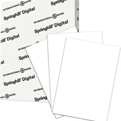 Springhill Digital Index Card Stock, White, Letter (8.5