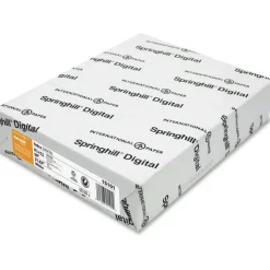 Springhill Digital Index White Card Stock, 92 Bright, 90 lb Index Weight, 8.5 x 11, White, 250/Pack