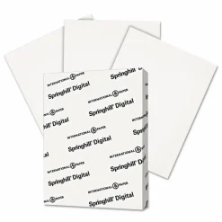 Springhill Digital Index White Card Stock, 92 Bright, 90 lb Index Weight, 8.5 x 11, White, 250/Pack