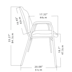 Stacking Guest Office Chair, Black