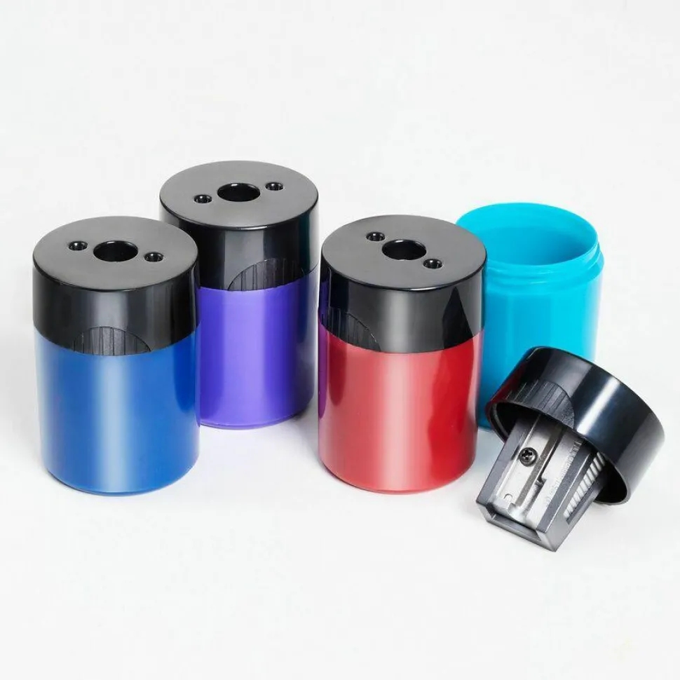 Staedtler Single Hole Handheld Cylinder Pencil Sharpener, Assorted Colors