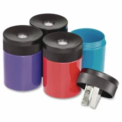 Staedtler Single Hole Handheld Cylinder Pencil Sharpener, Assorted Colors