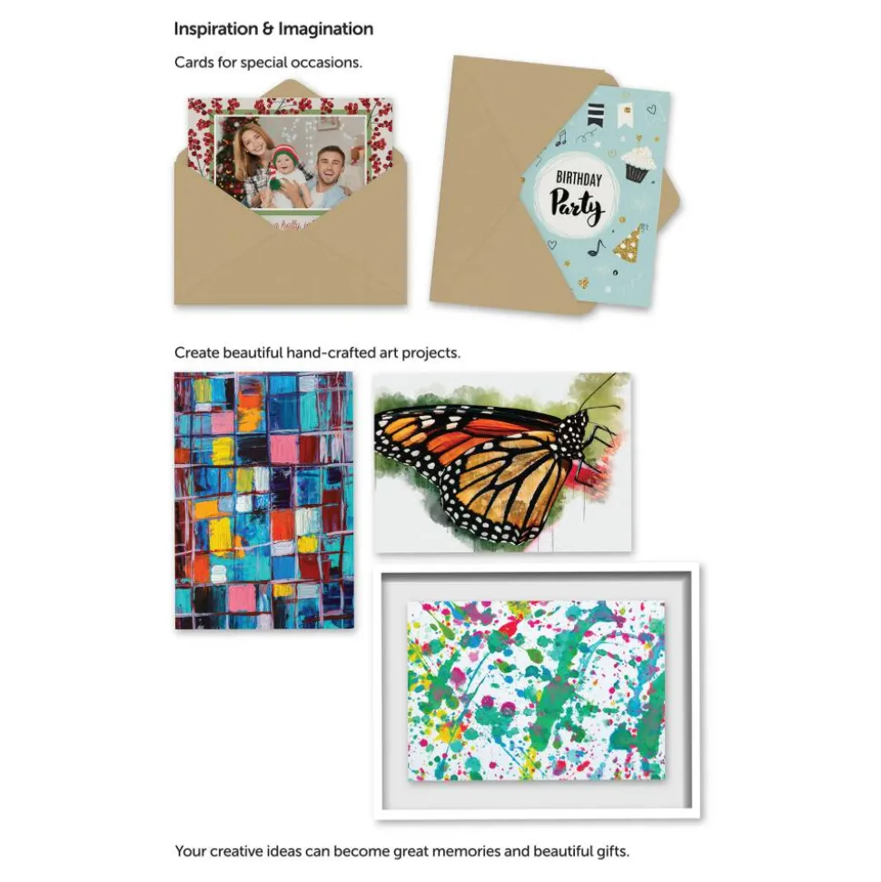 Standard Photo Paper, Glossy, 4" x 6", White, Pack Of 100 Sheets