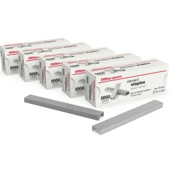 Standard Staples, 1/4", 5,000 Staples Per Pack, Box Of 5 Packs