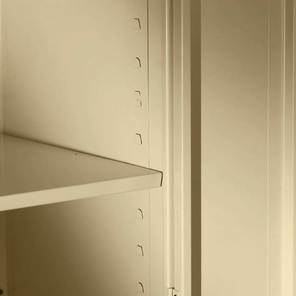 Standard Storage Cabinet, 4 Adjustable Shelves, 18" x 72"D, Black