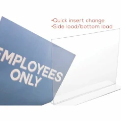 Stand-Up Sign Holder, Horizontal, 8 1/2"H x 11"W