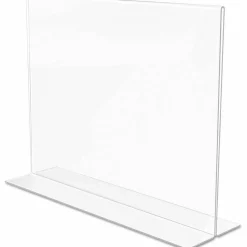 Stand-Up Sign Holder, Horizontal, 8 1/2