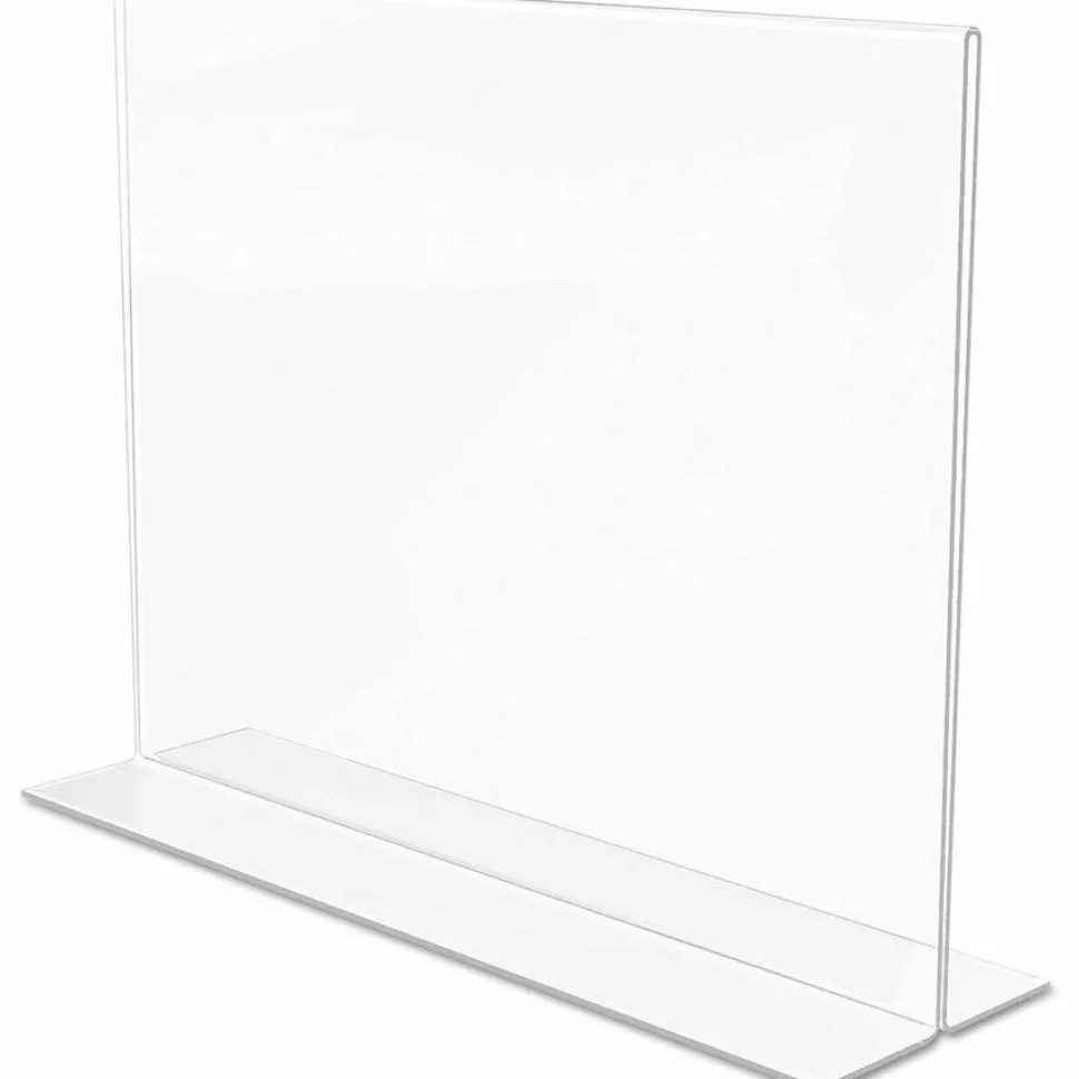 Stand-Up Sign Holder, Horizontal, 8 1/2"H x 11"W