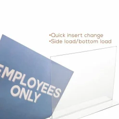 Stand-Up Sign Holder, Horizontal, 8 1/2