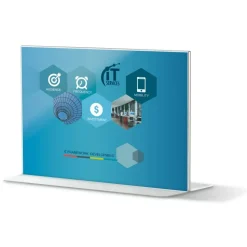 Stand-Up Sign Holder, Horizontal, 8 1/2