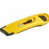 Stanley Bostich Plastic Retractable Utility Knife, 6" Blade , Yellow