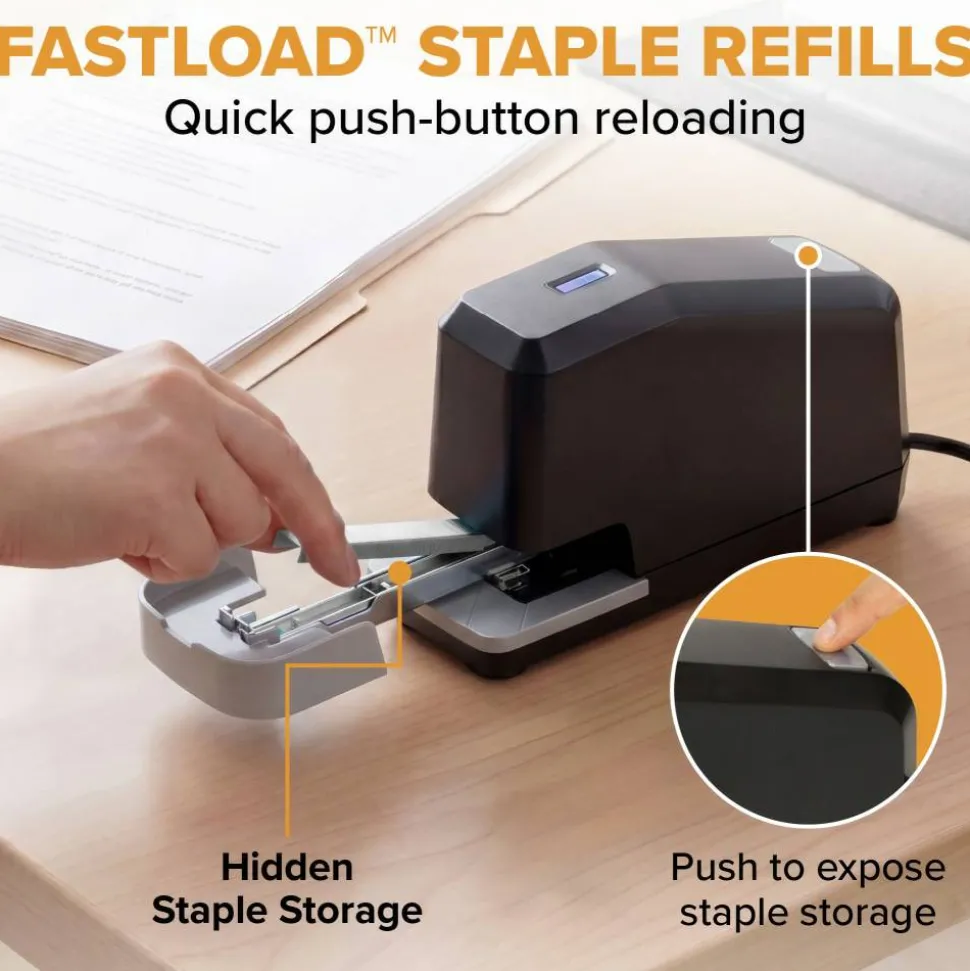 Stanley Bostitch Bostitch B8 Impulse 45 Electric Stapler, Black