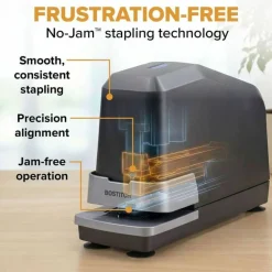 Stanley Bostitch Bostitch B8 Impulse 45 Electric Stapler, Black