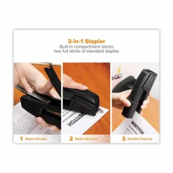 Stanley-Bostitch EpicEpic Stapler With Antimicrobial Protection, Black