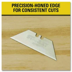 Stanley Replacement Heavy-Duty Utility Knife Blades, Pack Of 5