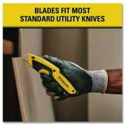 Stanley Replacement Heavy-Duty Utility Knife Blades, Pack Of 5