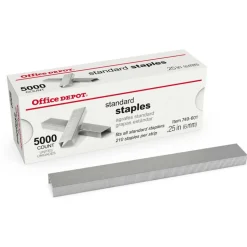 Staples, 1/4" Standard, Full Strip, Box Of 5,000, 2661