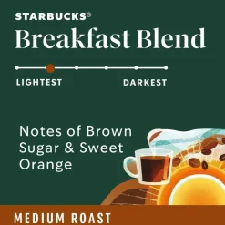 Starbucks Breakfast Blend Coffee K-Cup